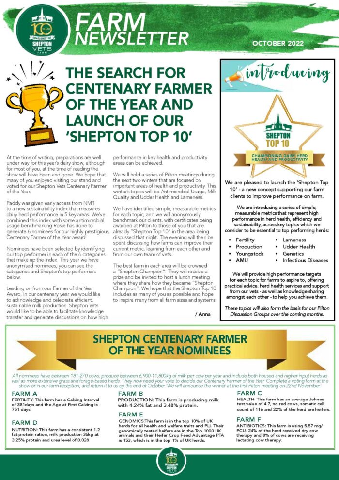 October 2022 Farm Newsletter
