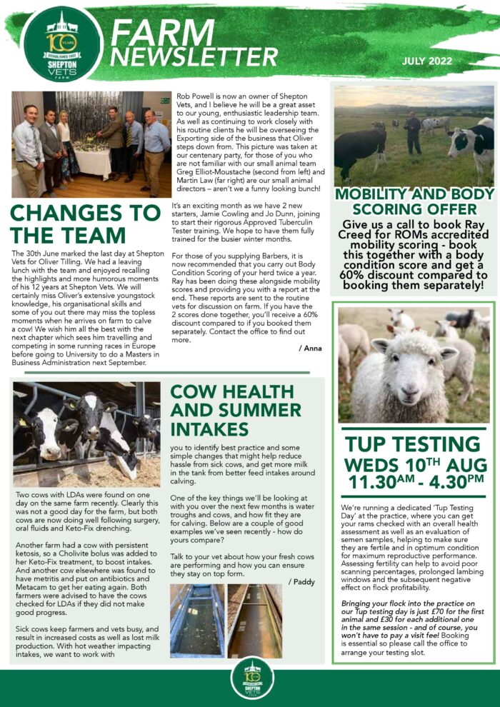 July 2022 Farm Newsletter