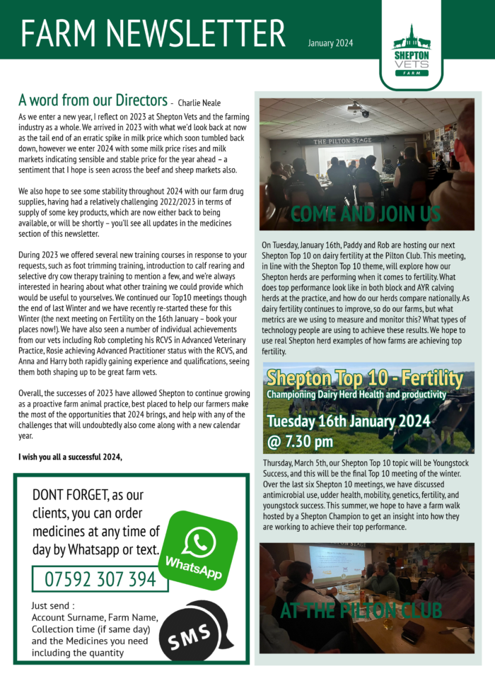 January 2024 Farm Newsletter