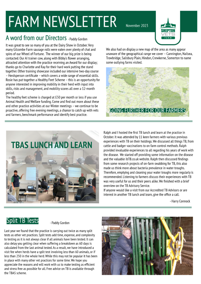 November 2023 Farm Newsletter