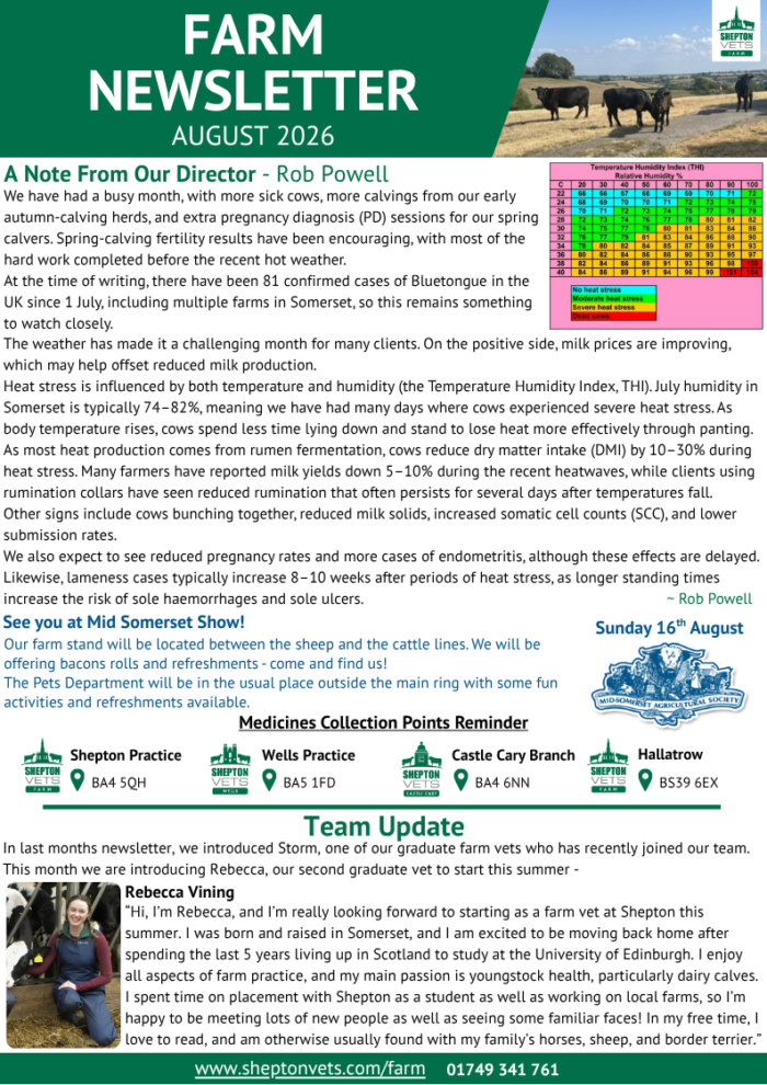 August 2026 Farm Newsletter