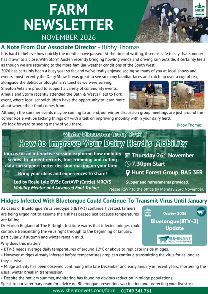November 2026 Farm Newsletter